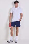 Mesh-Panelled Tennis Short 7''